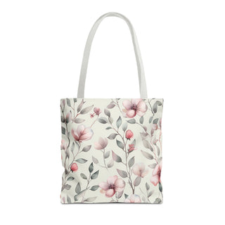 Blush Watercolor Floral Tote Bag