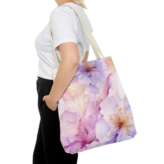 Pastel Purple Blossom Tote Bag