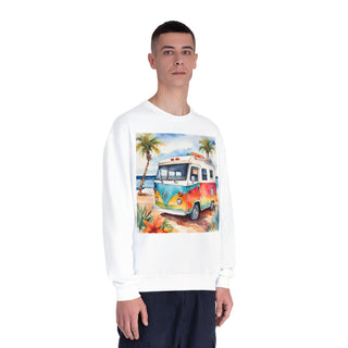 Vintage VW Camper Beach Crewneck Sweatshirt