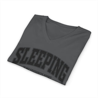 Sleeping Is My Favorite Sport V-Neck T-Shirt