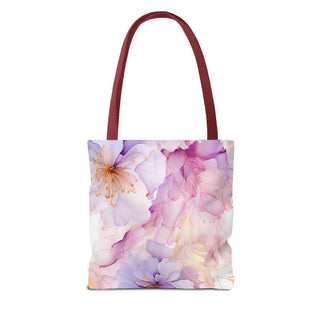Pastel Purple Blossom Tote Bag