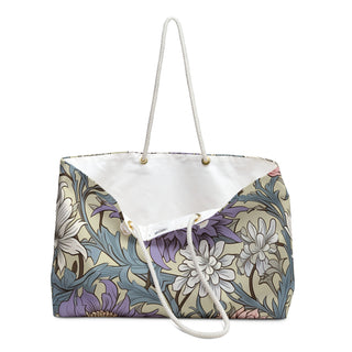 Purple Botanical Vintage Weekender Bag