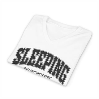 Sleeping Is My Favorite Sport V-Neck T-Shirt