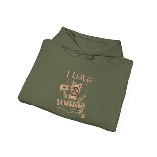 I Love Yorkies Hoodie Sweatshirt
