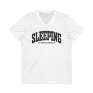 Sleeping Is My Favorite Sport V-Neck T-Shirt