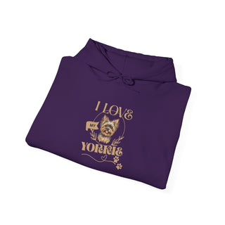 I Love Yorkies Hoodie Sweatshirt