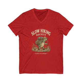 Slow Hiking Society V-Neck T-Shirt