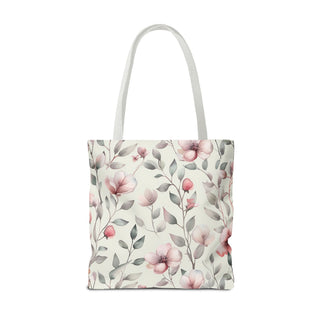 Blush Watercolor Floral Tote Bag