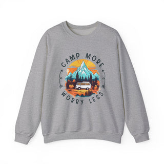 Camp More Worry Less Crewneck Sweatshirt