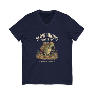 Slow Hiking Society V-Neck T-Shirt