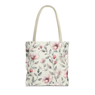 Blush Watercolor Floral Tote Bag
