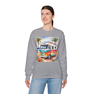 Retro Beach Van Camping Sweatshirt