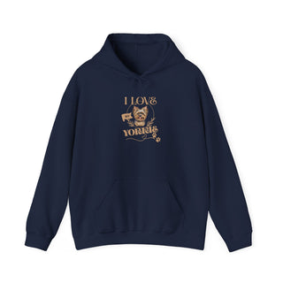 I Love Yorkies Hoodie Sweatshirt