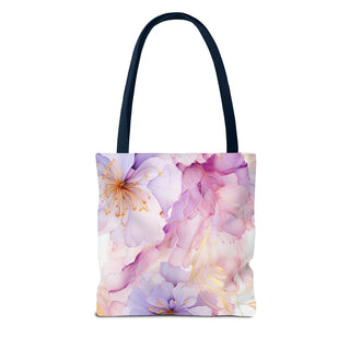 Pastel Purple Blossom Tote Bag
