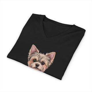 Yorkie Mom V-Neck T-Shirt