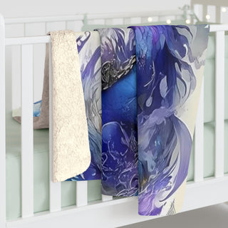Blue Dragon Sherpa Blanket