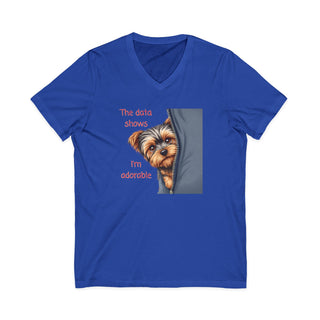 Data Shows I'm Adorable Shirt V-Neck T-Shirt