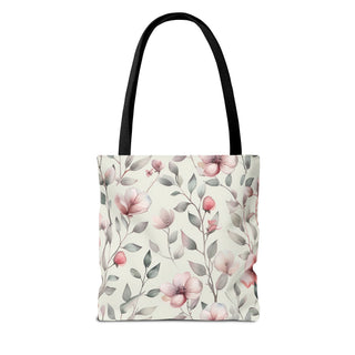 Blush Watercolor Floral Tote Bag