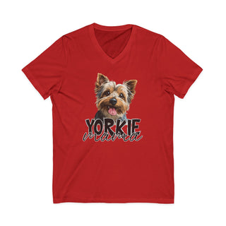 Yorkie Mama V-Neck T-Shirt