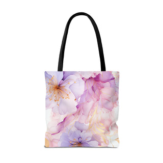 Pastel Purple Blossom Tote Bag