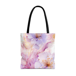 Pastel Purple Blossom Tote Bag
