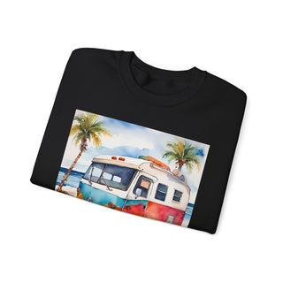 Retro Beach Van Camping Sweatshirt