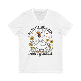 All My Flabbers V-Neck T-Shirt