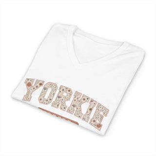 Yorkie Mama V-Neck T-Shirt
