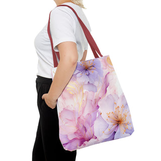 Pastel Purple Blossom Tote Bag
