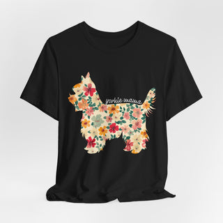 Floral Yorkie Mama T-Shirt