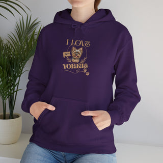 I Love Yorkies Hoodie Sweatshirt