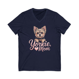 Yorkie Mom V-Neck T-Shirt
