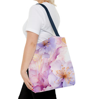Pastel Purple Blossom Tote Bag