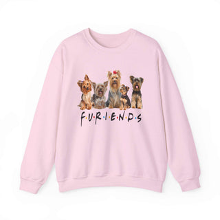 Fur-iends Dog Hoodie sweatshirt with Friends Dogs motif, cozy cotton blend, durable stitching, classic crewneck fit