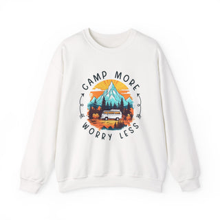 Camp More Worry Less Crewneck Sweatshirt