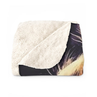 Torte Black Cat Sherpa Fleece Blanket