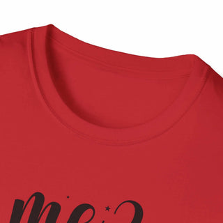 Me Sarcastic? unisex softstyle t-shirt with sarcastic humor design and size guide