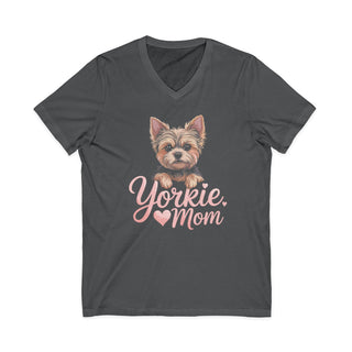 Yorkie Mom V-Neck T-Shirt