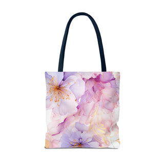 Pastel Purple Blossom Tote Bag