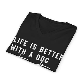 Life Is Better With A Dog V Neck T-Shirt