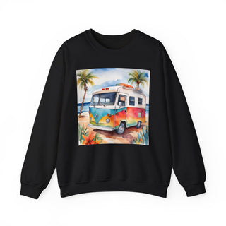 Retro Beach Van Camping Sweatshirt
