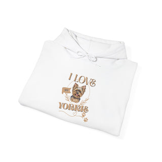 I Love Yorkies Hoodie Sweatshirt
