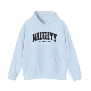 Naughty But Nice-ish Hoodie sweatshirt with adjustable hood and kangaroo pocket in cotton-polyester blend