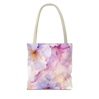 Pastel Purple Blossom Tote Bag