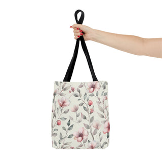 Blush Watercolor Floral Tote Bag