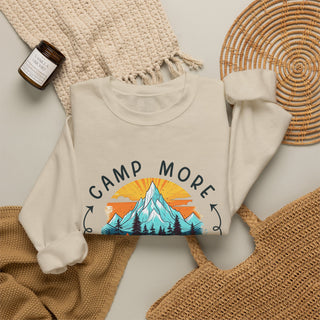 Camp More Worry Less Crewneck Sweatshirt