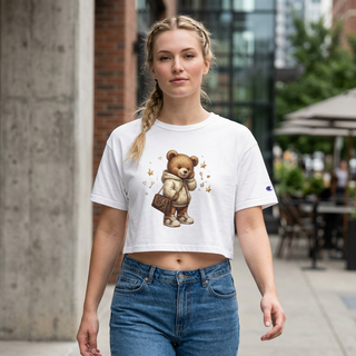 Luxury Teddy Bear Cropped T-Shirt