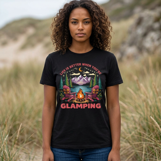 Life Is Better When You’re Glamping Campfire T-Shirt