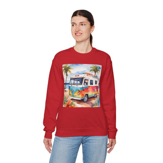 Retro Beach Van Camping Sweatshirt