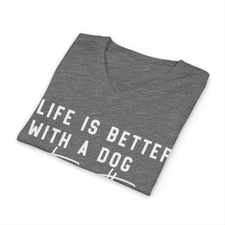 Life Is Better With A Dog V Neck T-Shirt